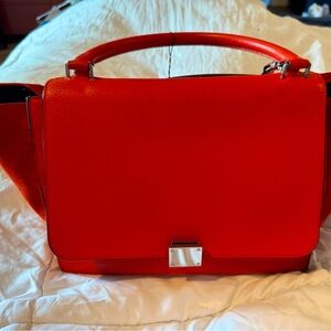 Celine leather/ suede trapeze handbag